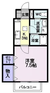 リトル マーシュ I【1階】の間取り