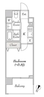 BluRock豊洲【10階】の間取り