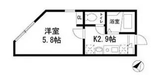 アーク大島【1階】の間取り