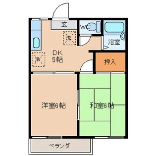 イトウハイツ【1階】の間取り