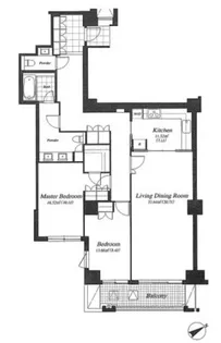 麻布第一マンションズ【6階】の間取り