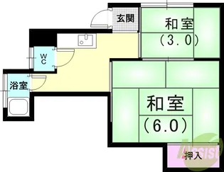 鈴蘭荘【1階】の間取り