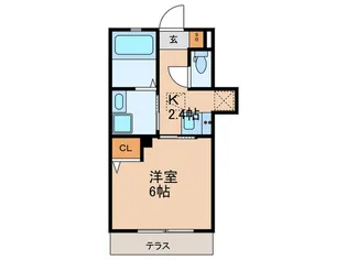 キャッスルホワイト柳橋【1階】の間取り