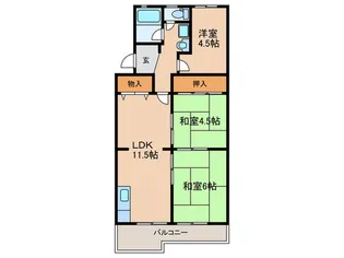 1st.ヴァンサン館【4階】の間取り