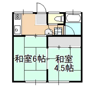 岡山県玉野市田井2【一戸建】の間取り