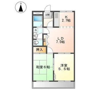 ミストラル【2階】の間取り