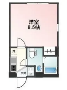 Glanpark池之端【3階】の間取り