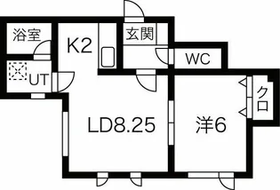エルドラード新琴似【3階】の間取り