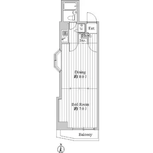 シーサイドビラ鵠沼【2階】の間取り