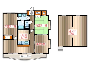 チェンピー榴岡II【11階】の間取り