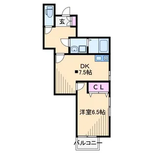 グランドーネ日吉【1階】の間取り