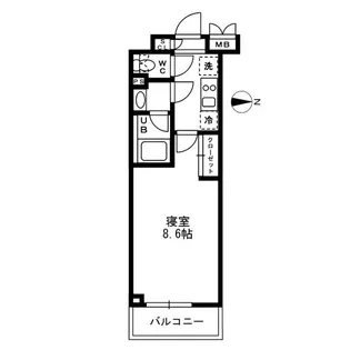 レジディア亀戸【10階】の間取り