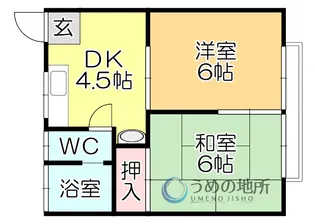 中央アパート【2階】の間取り