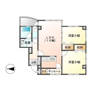 ホリーガーデン作見【3階】の間取り