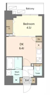 S-RESIDENCE新宿早稲田avelis【9階】の間取り