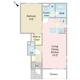 ブランシュ・ガーデン【1階】の間取り