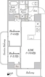 ルミーク浅草【3階】の間取り