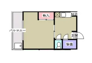 エーデル東千田【2階】の間取り