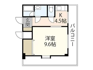 ピアチェーレ皆実【3階】の間取り