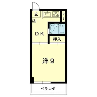 THE SECOND 藤崎宮【8階】の間取り