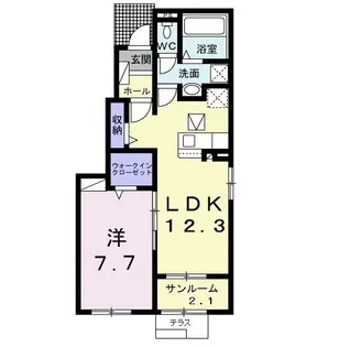 エスポワール【1階】の間取り