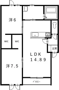 Cherie fleur(シェリー・フルール)【2階】の間取り