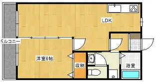 野島グリーンハイツ【1階】の間取り