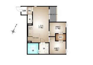 Regalest-N【3階】の間取り