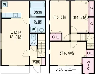 Verde B【1階】の間取り