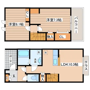 FONTAINE【1階】の間取り