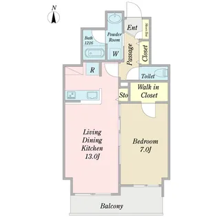 メゾン・ド・ヴェール【8階】の間取り