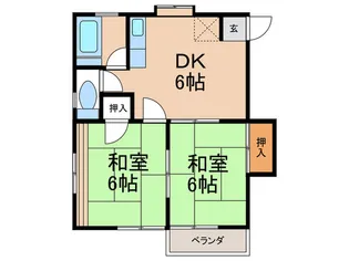 メゾン岡本【1階】の間取り