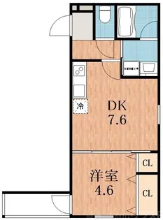 フジパレス湯里III番館【1階】の間取り