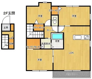 カンパネラII【2階】の間取り