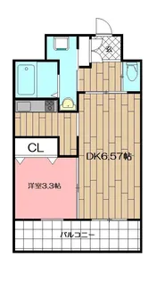 フェリシエ馬借【8階】の間取り