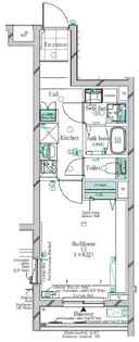 ガリシア千鳥町II【4階】の間取り