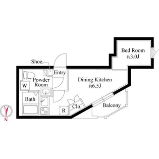 グランパセオ中目黒II【4階】の間取り