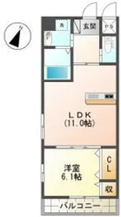 アオイリオーサ【2階】の間取り