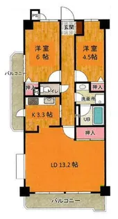 ライズウィステリア【5階】の間取り