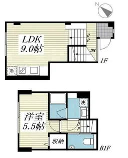サリースマイル参番館【1階】の間取り