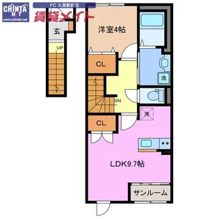 レインボーヒルズ ネクスト【2階】の間取り