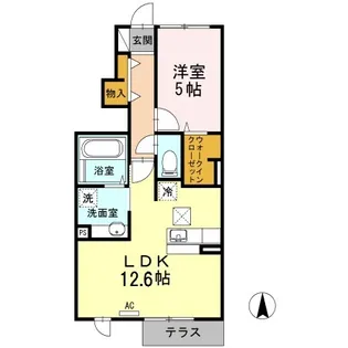 FELICE松山【1階】の間取り