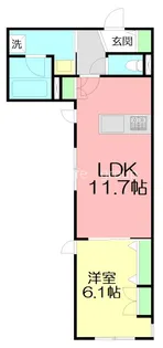 HOUOLI EBINA【1階】の間取り