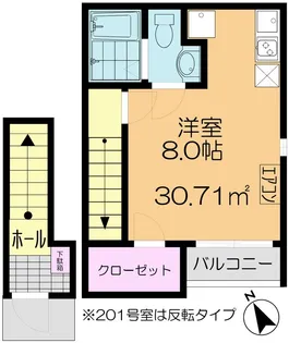 キャプテン幕張【2階】の間取り