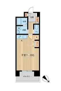 六本木ライズハウス【4階】の間取り