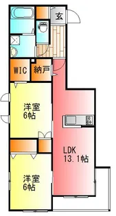 クレスト神谷【2階】の間取り