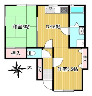 クレスト立野【1階】の間取り