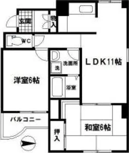 プラーナ徳庵【4階】の間取り