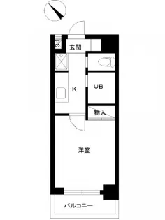 スカイコート日本橋第2【4階】の間取り