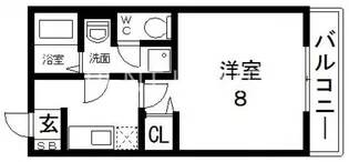 パルティールメゾン【1階】の間取り
